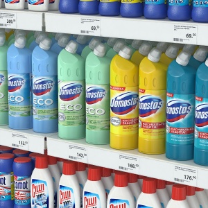 Ценникодержатель DBR52 белый, 1330 мм, на вспен.скотче