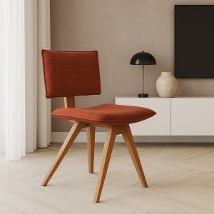 Стул Федерико, массив, ткань медно-коричневый