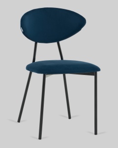 Стул обеденный Квинси велюр синий