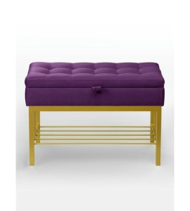 Банкетка Н-76 (золото/фиолетовый)