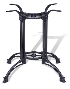 Ножка стола чугунная, черная, для ресторана, серия Имперо, для столов до 130 см, артикул 3071