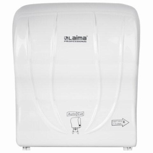 Диспенсер для полотенец в рулонах LAIMA PROFESSIONAL ORIGINAL (Система Н1), механический, с автоотрезом листа, ABS-пластик, 605764