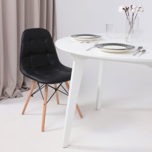 Стул Kord, черный, экокожа