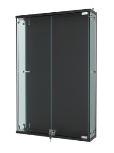 Витрина "АТРИУМ" настенная БЕЗ ПОЛОК №2-3, Черный