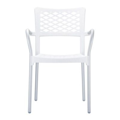 Кресло пластиковое Bella, белый