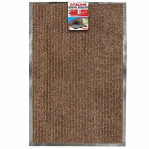Коврик входной ворсовый влаго-грязезащитный ЛАЙМА/ЛЮБАША, 60х90 см, ребристый, толщина 7 мм, коричневый, 602868 цена 872 ₽ Коврик входной ворсовый влаго-грязезащитный ЛАЙМА/ЛЮБАША, 60х90 см, ребристый, толщина 7 мм, коричневый, 602868