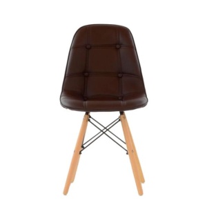 Стул Шилин, коричневая экокожа