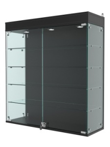 Витрина "АТРИУМ" настенная №4А-1Г, Черный