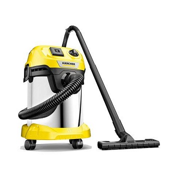 Пылесос хозяйственный KARCHER WD 3 PS, мусоросборник 17л, мощность 1000 Вт, желтый, 1, 1.628-190.0