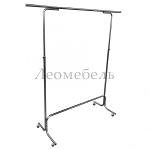 Вешало напольное регулируемое по высоте 5MR-11K на колесах цвет хром