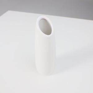 Ваза керамическая REX, белый, 8*8*24см