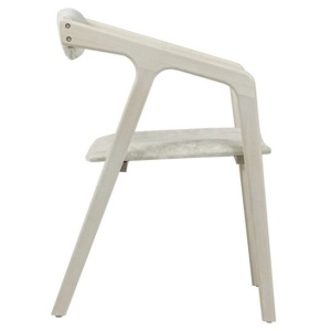 Стул Fendi, велюр Shangreen latte, органика белая