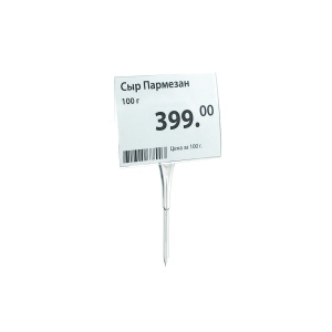 Ценникодержатель ДЕЛИ с иголкой DELI-STICK-SET, цвет прозрачный