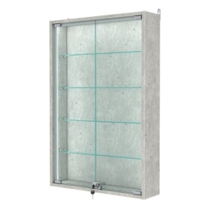 Витрина настенная №2-1А-П, Метрополитан Грей