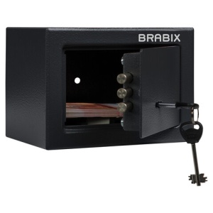 Сейф офисный (мебельный) BRABIX "SF-140KL", 140х195х140 мм, ключевой замок, 291140, S103BR210114