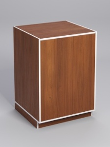 Прилавок "ТОРГОВЫЙ" №5, Орех, кромка белая