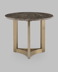 Журнальный столик Кассия 60*60 см темная керамика