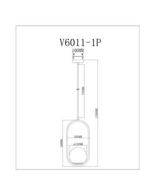 Подвесной светильник Moderli V6011-1P Klaster