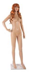 F01.Wig Манекен женский пластиковый с париком