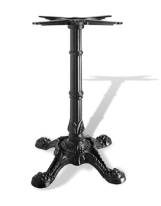 Чугунное основание стола (подстолье) для кафе и ресторанов, черное, серия Bistrot, модель 4082