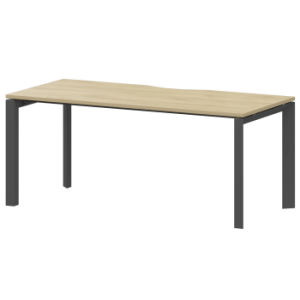 Стол на металлокаркасе Аргентум-МП НТМП.П-160 Баттл Рок/Антрацит