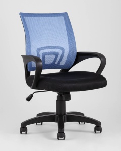 Кресло офисное TopChairs Simple голубое