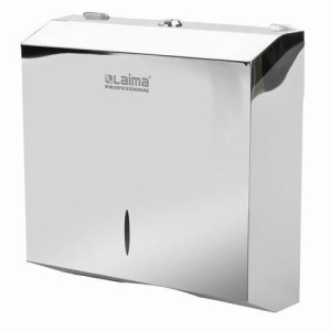 Диспенсер для полотенец LAIMA PROFESSIONAL INOX (Система H2), нержавеющая сталь, зеркальный, 605695