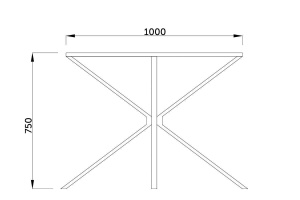 Стол Dallas, прозрачный, закаленное стекло