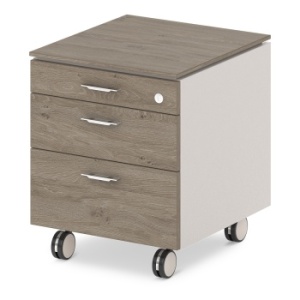 Тумба подкатная G-93 Грандеза - Grandeza (Великолепие)цвет Дуб Верцаска Латте и Бежевый песок