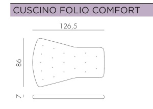 Подушка для кресла Folio розовый