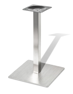 Ножка стола нержавеющая сталь квадратная для бара, увеличенная устойчивость, артикул 4111