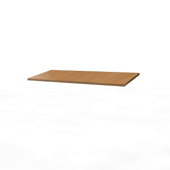 Пт-85*20 Дополнительная полка для стеллажа шириной 85 см и глубиной 20 см цвет Белый с черной кромкой