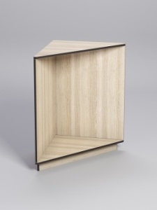 Прилавок "ТОРГОВЫЙ" №6, Дуб Сонома, кромка Дуб Венге