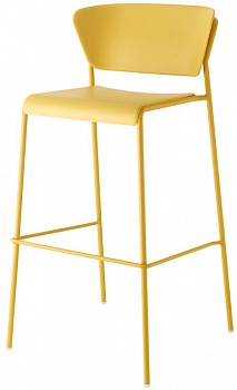 Стул полубарный пластиковый Lisa Technopolymer горчичный