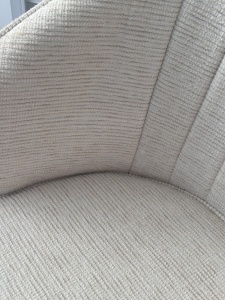 Стул ДИАНА (DIANA) Modica-40 бежево-белый, ткань / золотой каркас, ®DISAUR