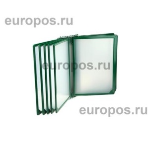 Перекидная система настенная INFOLINE-W-10 с зелеными рамками А4