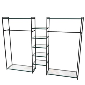 Стеллаж для одежды КС-2213 со стеклом