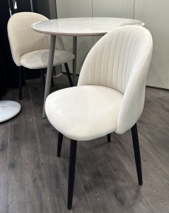 Стул БАРИ Marseille-13 Латте, велюр / черный каркас M-City