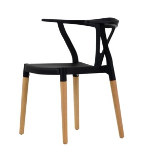 Стул Wishbone интерьерный, кухонный черный