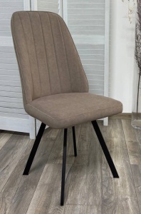 Стул ПРОВАНС 360 град. поворот. B5 Капучино, велюр / черный каркас,