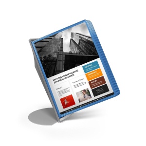 СОНАТА-03.А4.Bu Демосистема 10 панелей А4 синяя настольная