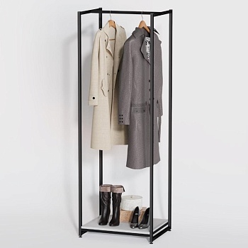 Стеллаж для одежды в стиле Лофт A1760-02-ЧБ