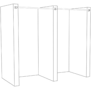 FIT 202 \ Держатель штанги для примерочной крайний