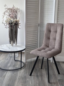 Стул ДАРЛИНГ 360 град. поворот. цвет B5 Капучино, велюр / черный каркас