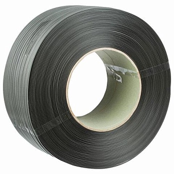 Стреппинг лента полипропиленовая серая 12мм х 0,6мм длина 2300 метров, код 1с