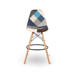 Cтул Eames DSW Patchwork Blue