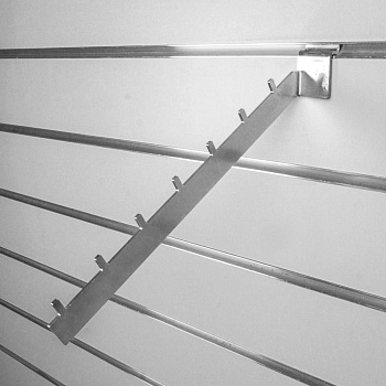 Кронштейн для экономпанели наклонный с 7-ю штырьками, L=300мм, цинк хроматированный