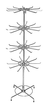QXD017/GO-F1 Вешало настольное 4-х ярусное, H=780мм, хром