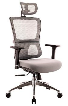 Эргономичное кресло Everprof Everest S Сетка Серый