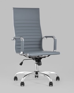 Кресло руководителя TopChairs City серый